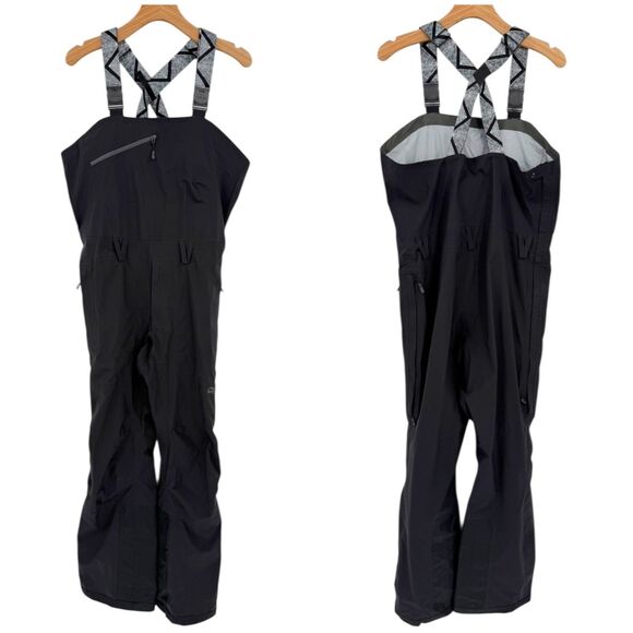 Outdoor Research x Arcade Men's Carbide Ski Snow Bibs Solid Black Medium - Picture 4 of 16